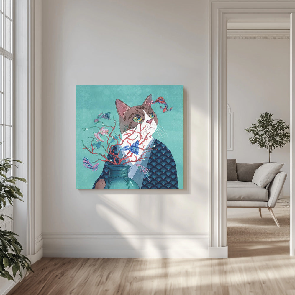 Kat en Vis | Canvas