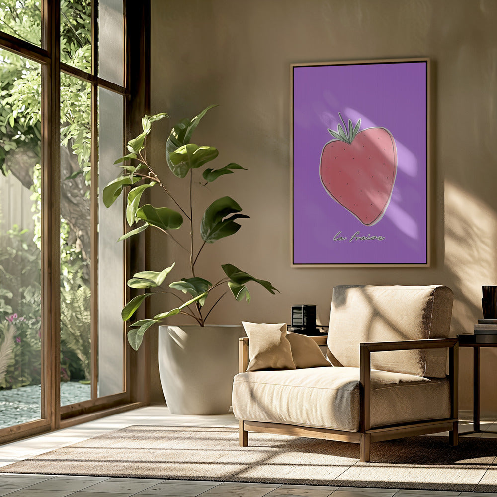 Stylized Strawberry Delight | Poster