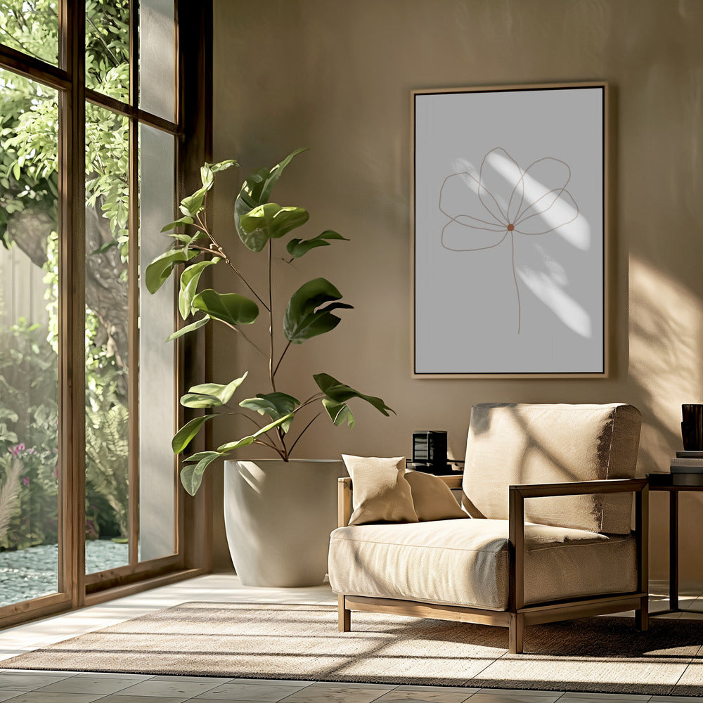 Delicate Line Flower | Poster