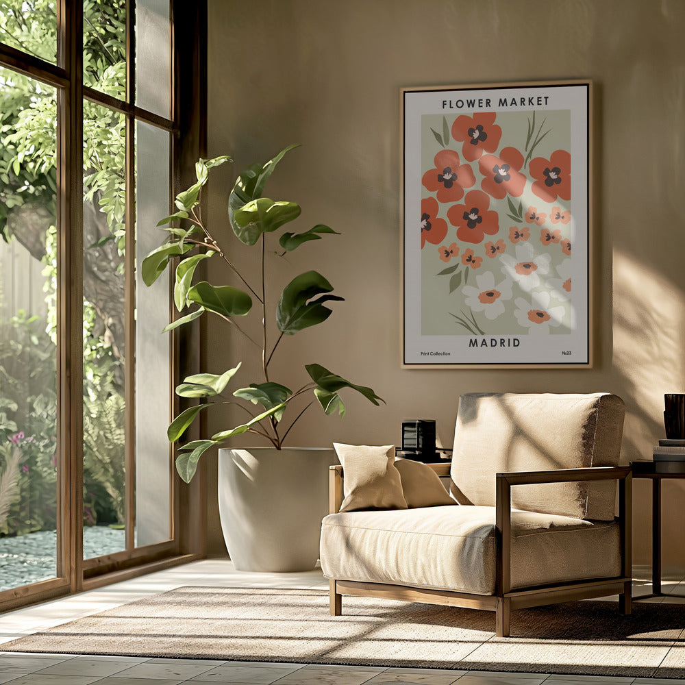 Flower Market Madrid | Poster
