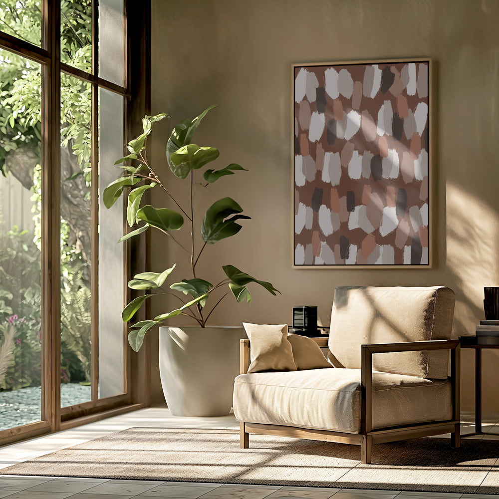 Aardse penseelstreken | Poster