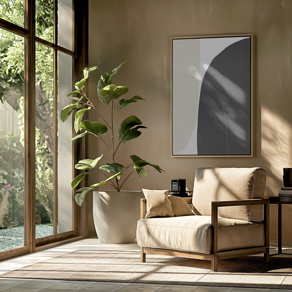 Delicate gebogen vormen | Poster