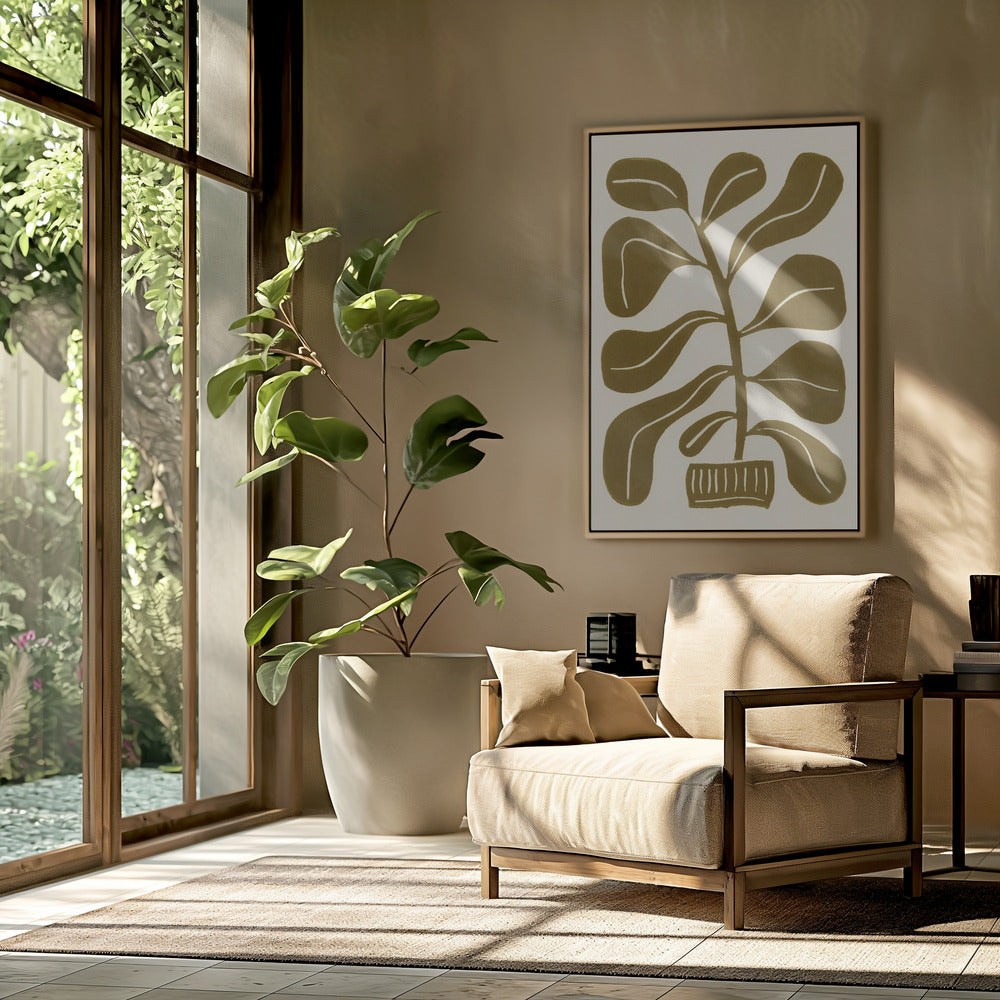 Linosnede Kamerplant #2 | Poster