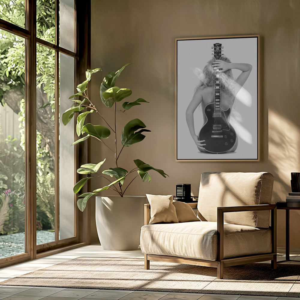 Lady en Les Paul | Poster
