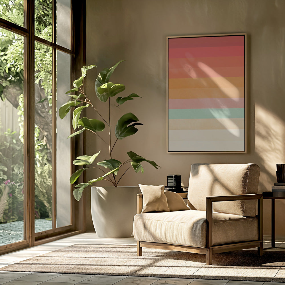 Regenboog Chevrons | Poster