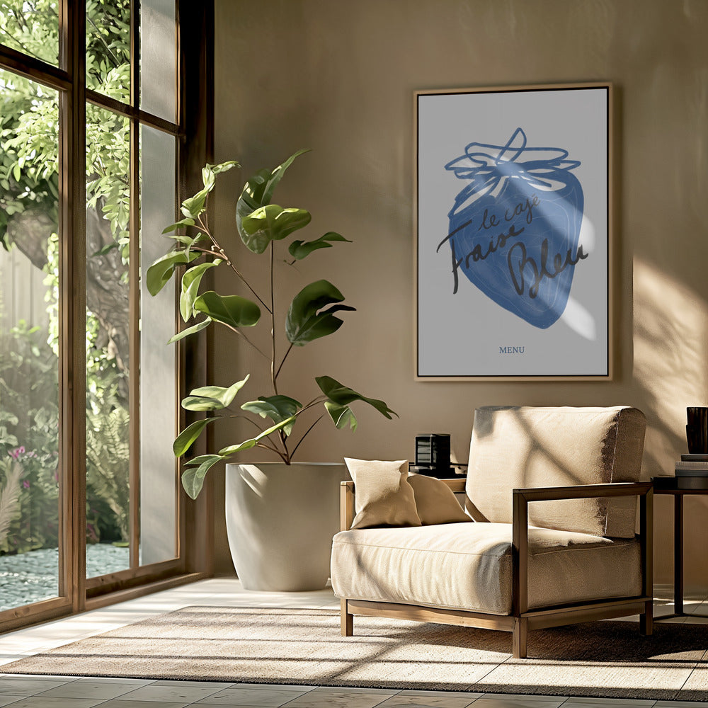 Blauwe bessengenot | Poster