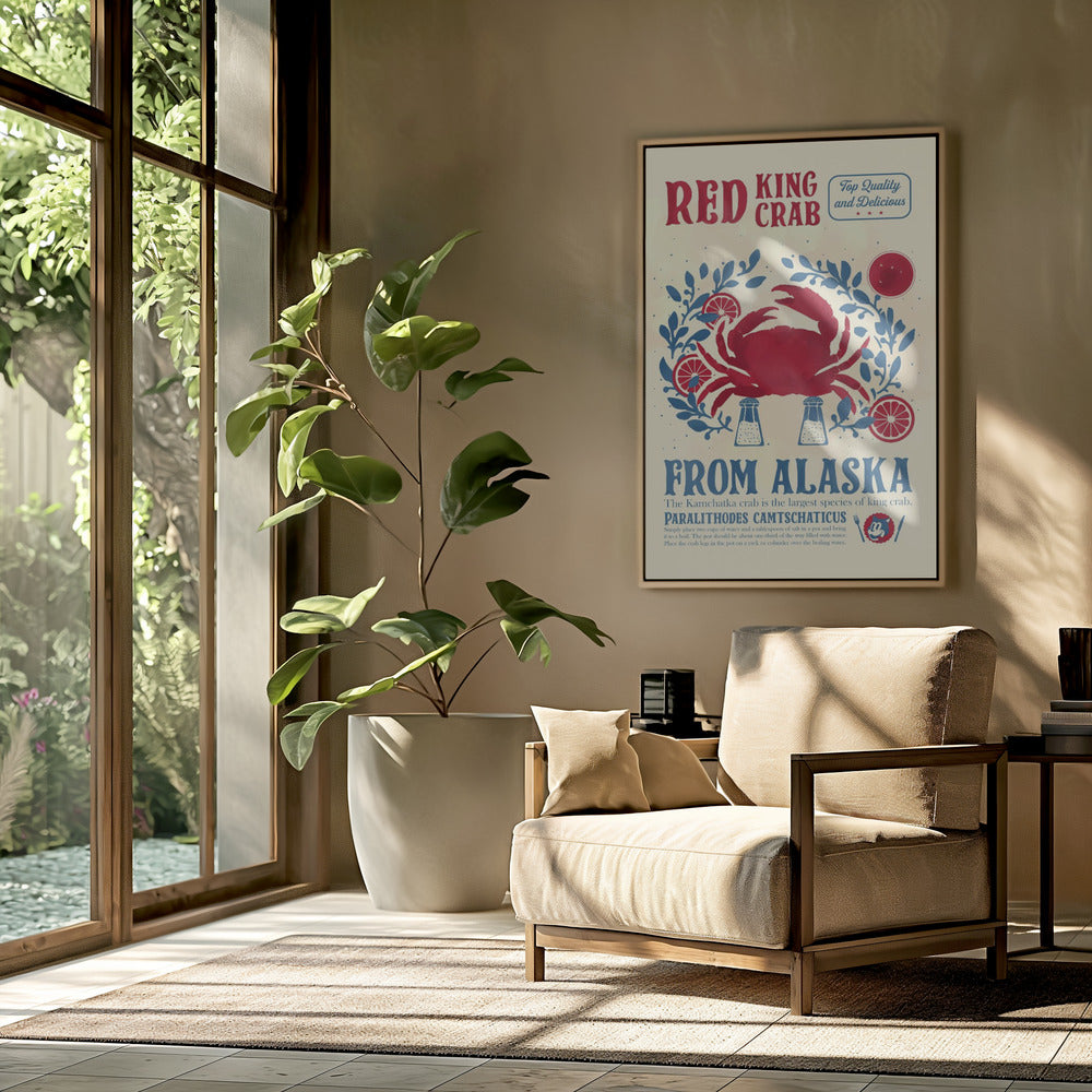 Krab keuken print | Poster