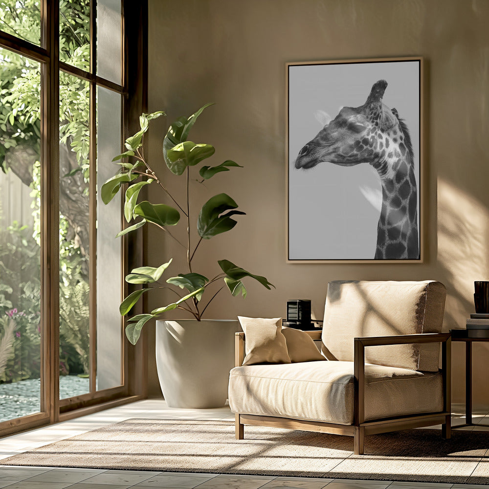 Ingewikkelde patronen van een giraffenhuid | Poster