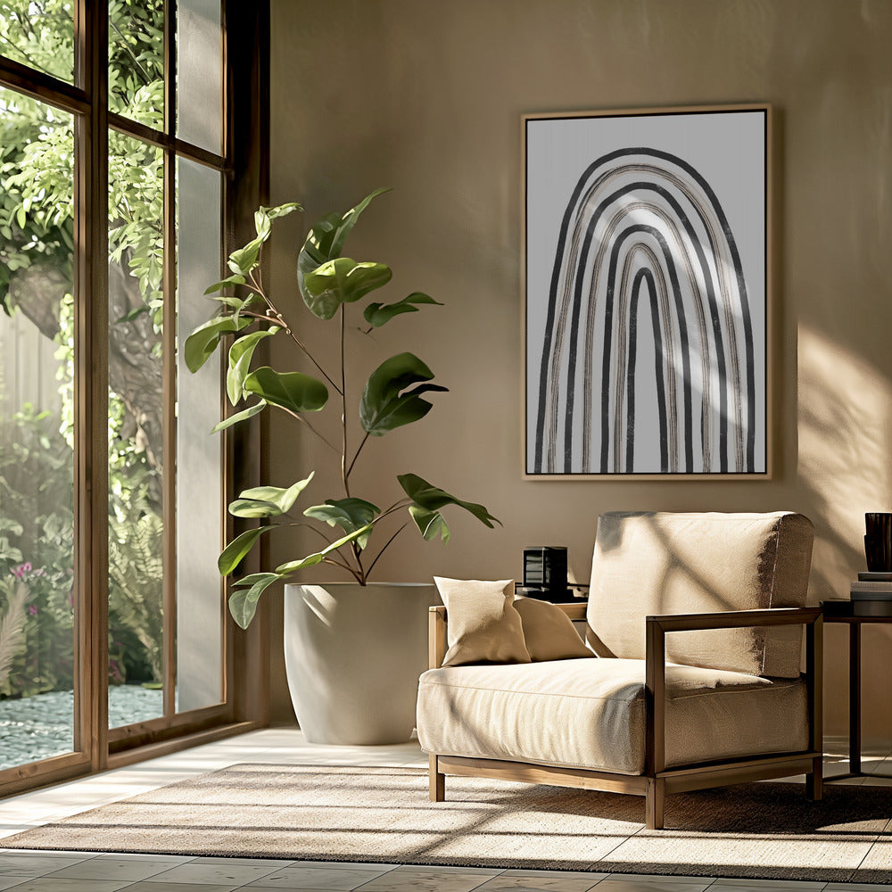 Monochrome Arches | Poster