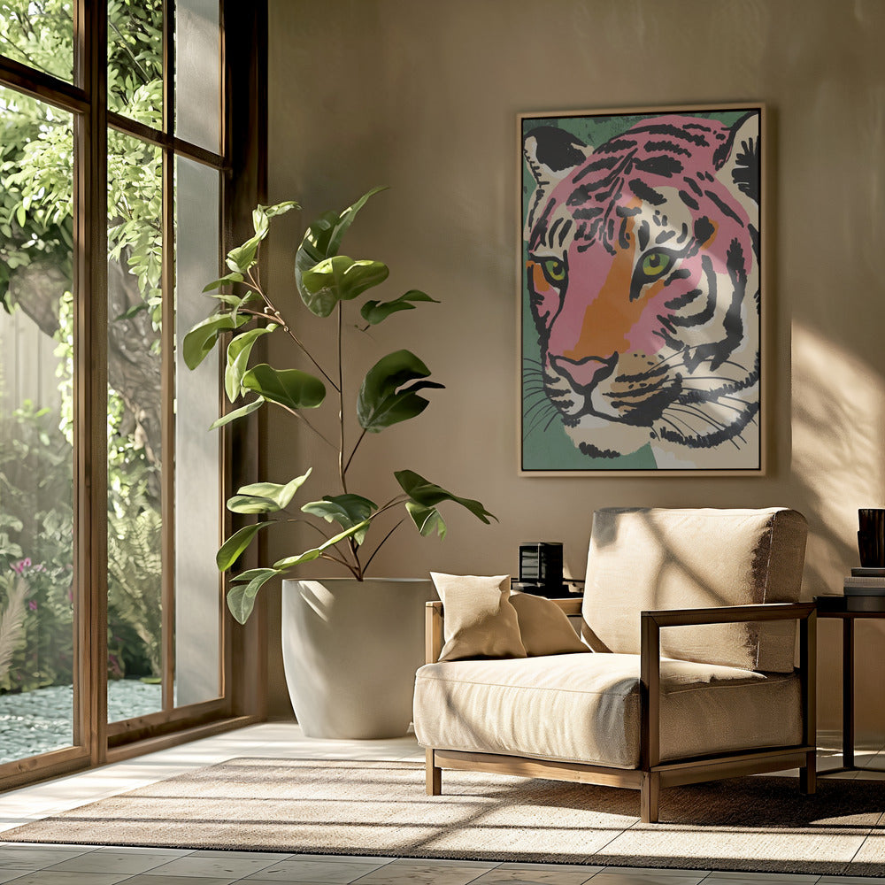 Vibrant Tiger Gaze | Poster