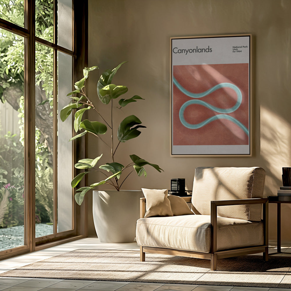 Winding River Paths | Poster