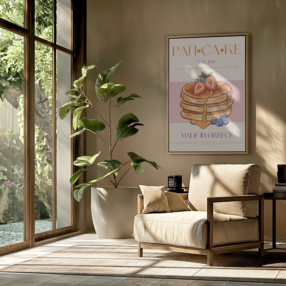 Luchtige Griekse pannenkoeken | Poster