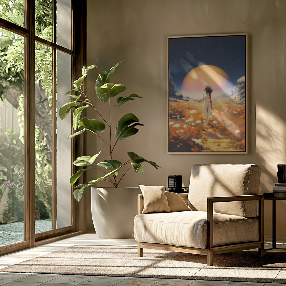 Kosmische bloemenvelden | Poster