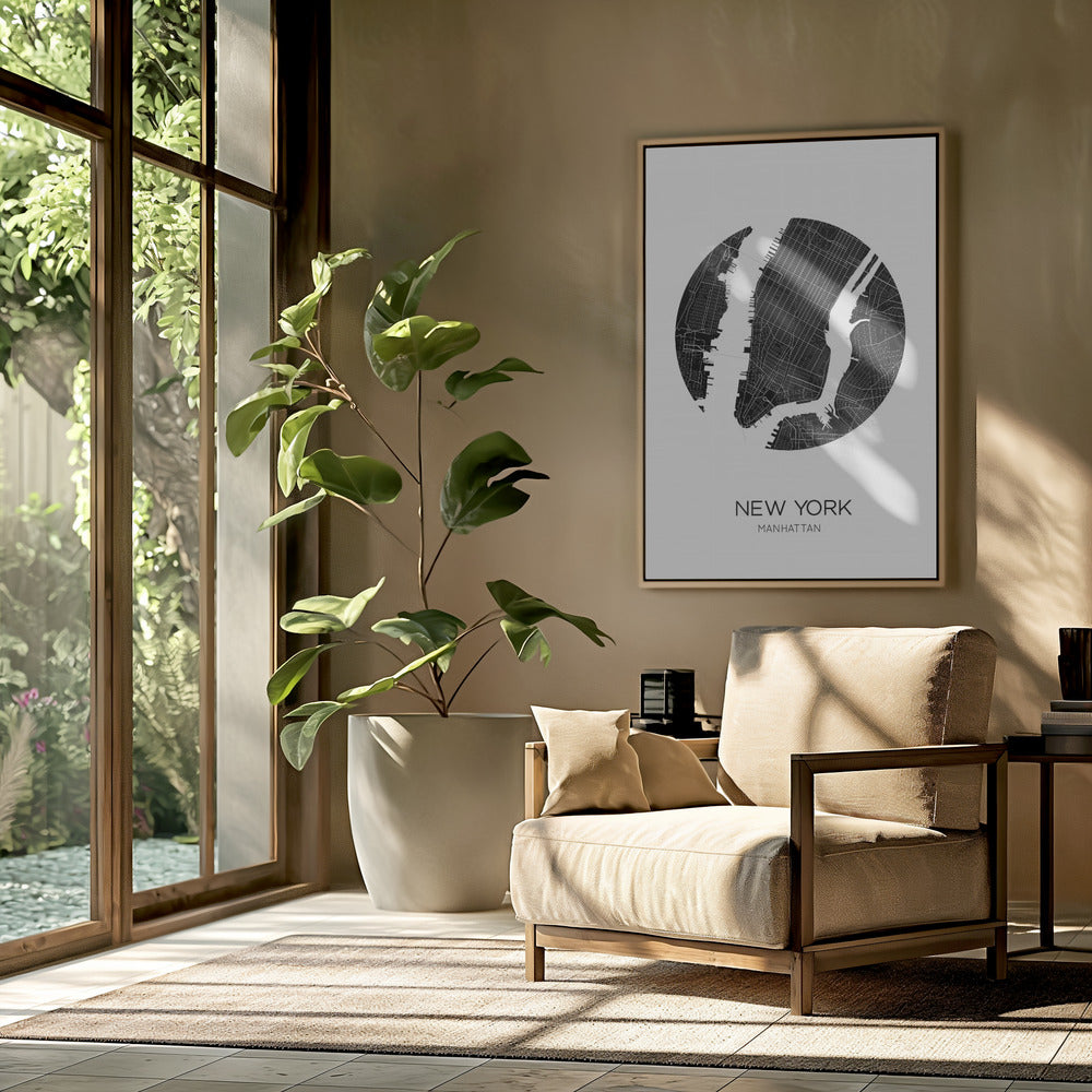 Circulair stadsgezicht | Poster