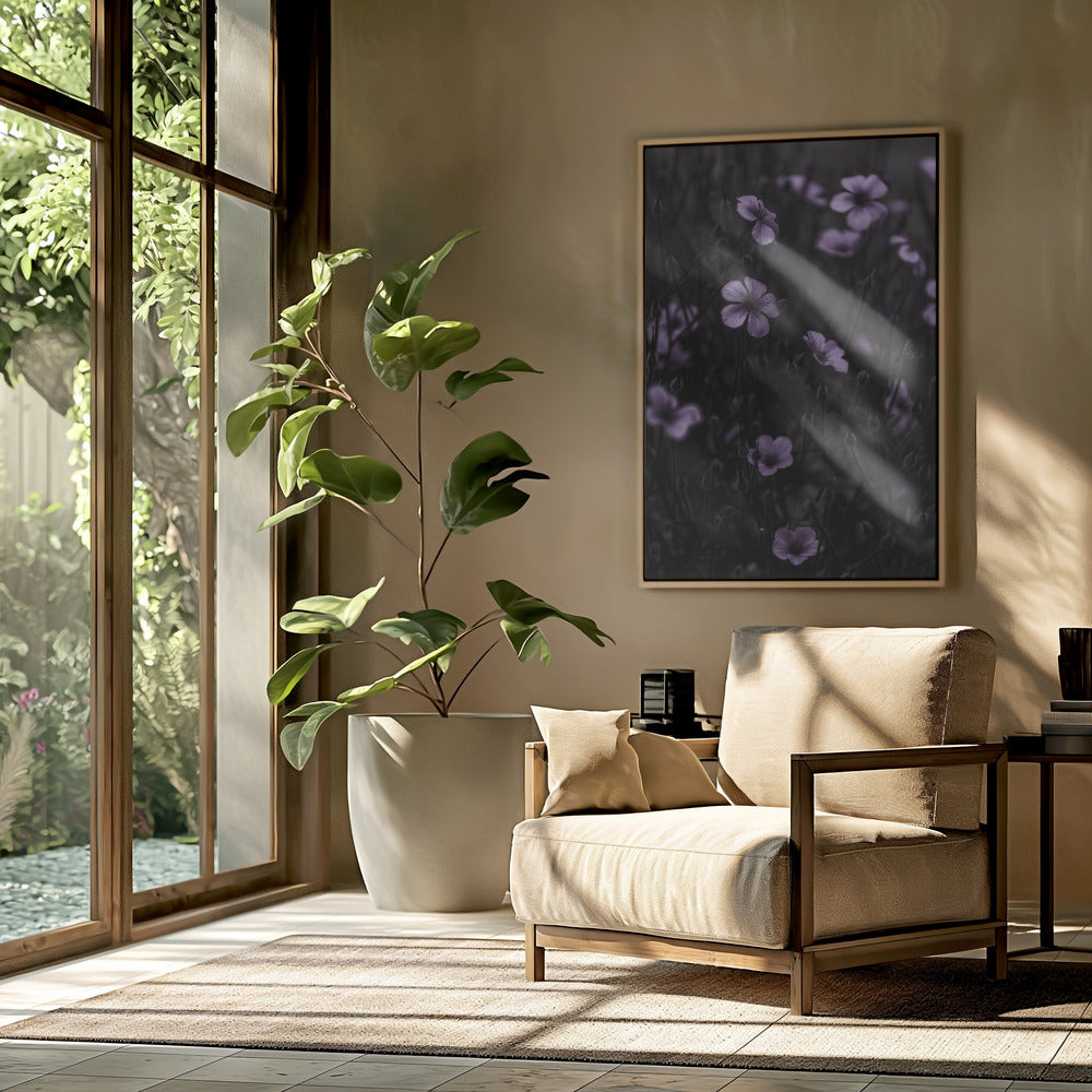 Donkere Bloemen 10 | Poster
