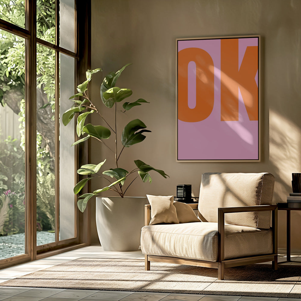 Gedurfde roze statement | Poster