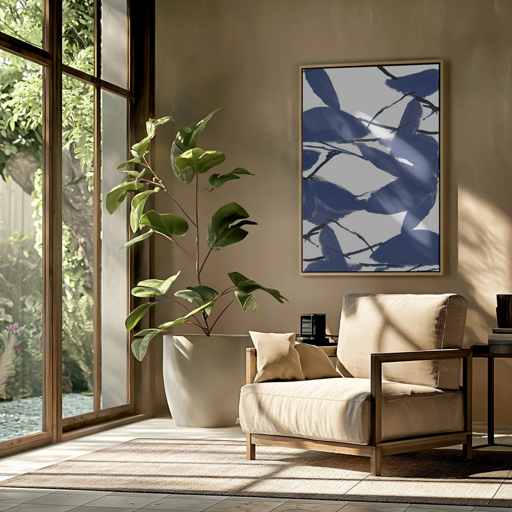 Blue Floral No2 | Poster