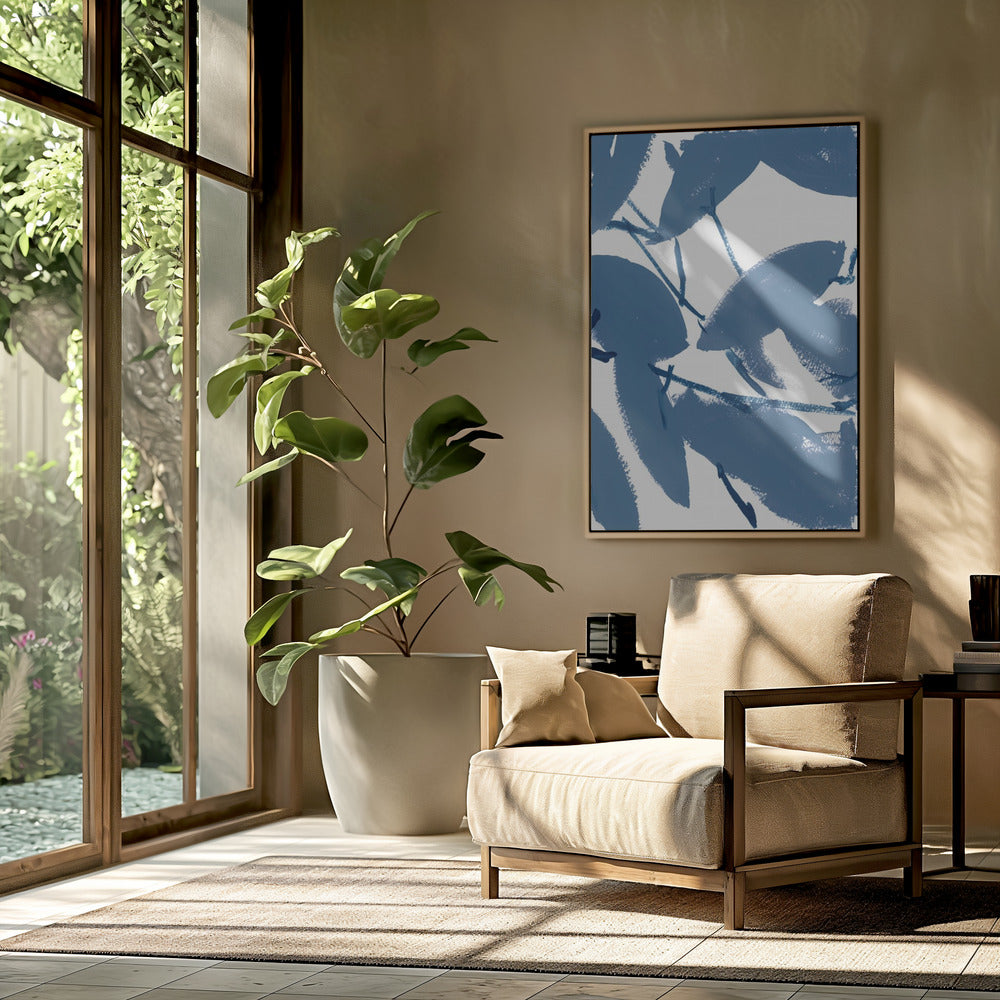 Blue Floral No1 | Poster