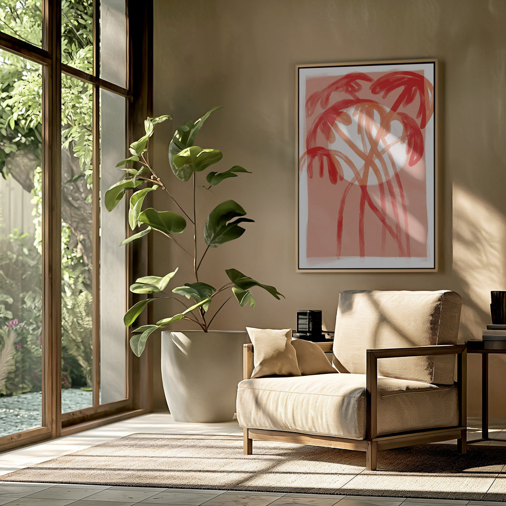 Crimson Palms | Poster