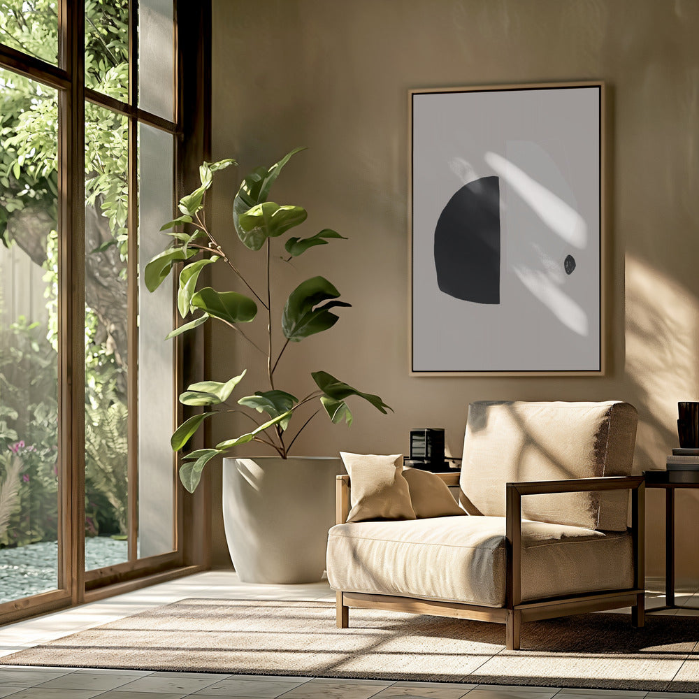 Black And White Geometric Shapes | Poster