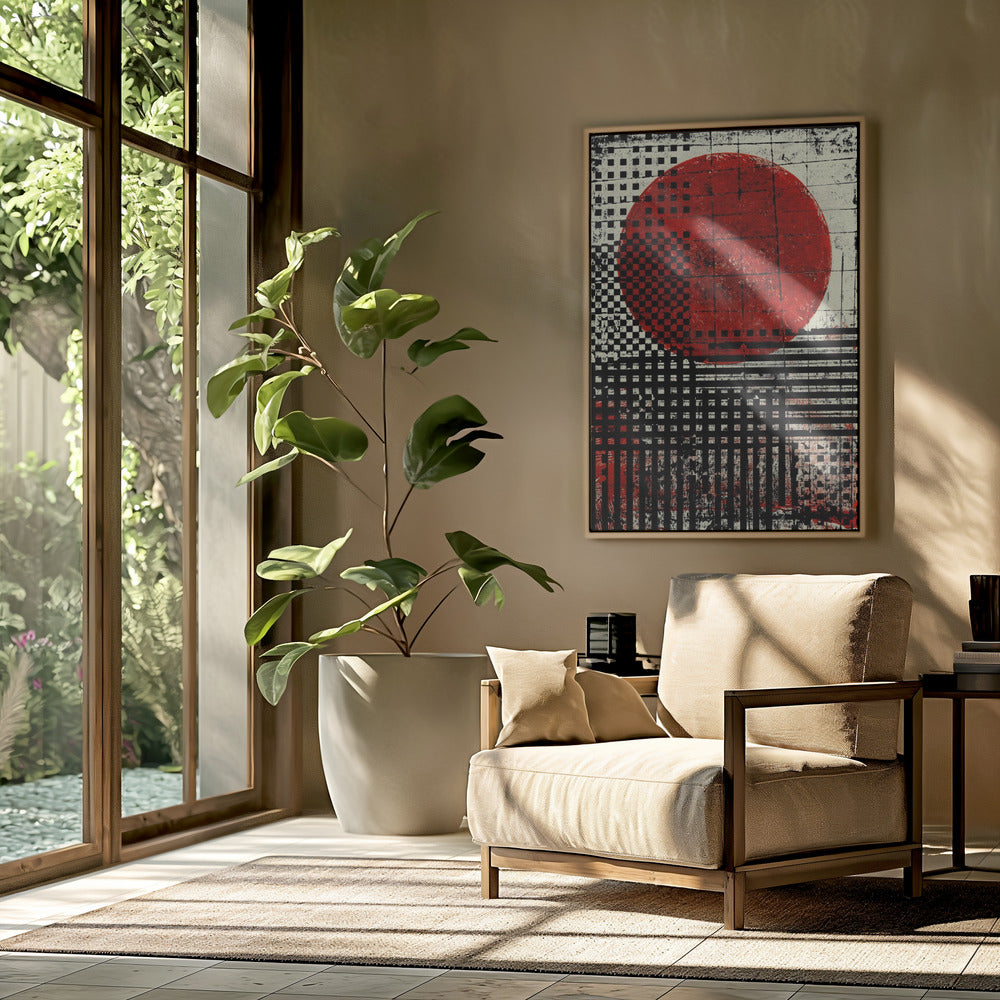 Zwart-witte geometrische patronen | Poster