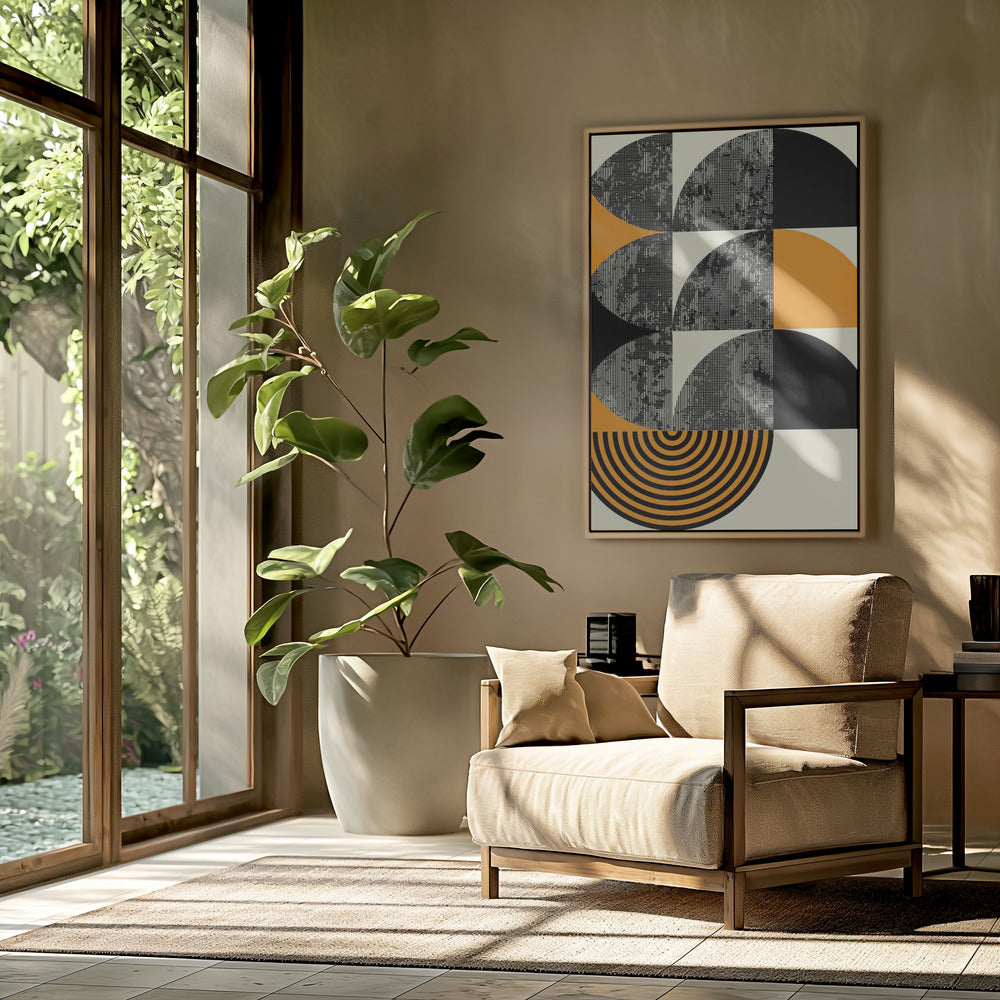 Geometrische abstractiedynamiek | Poster