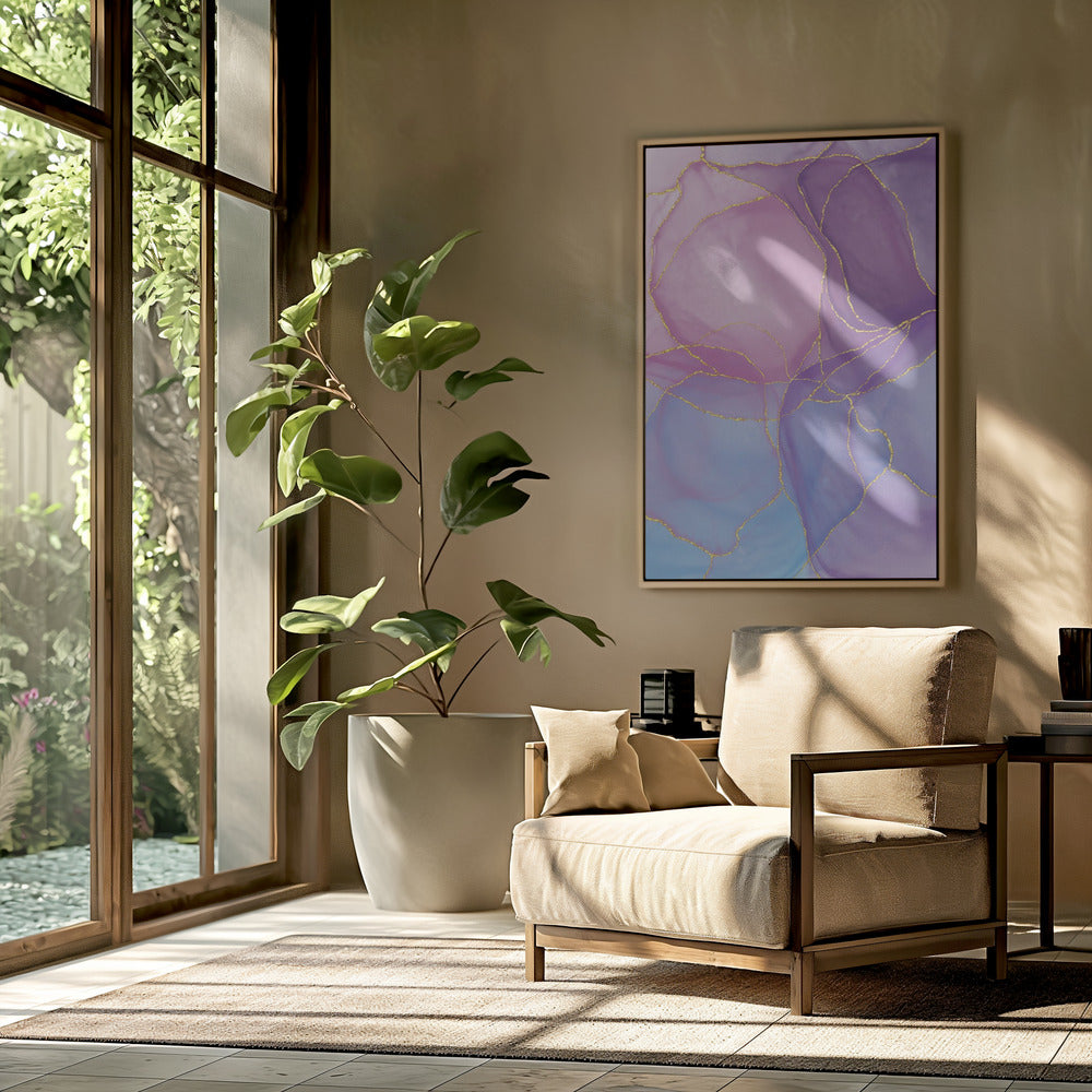 Abstract Pastel &amp; Gold | Poster