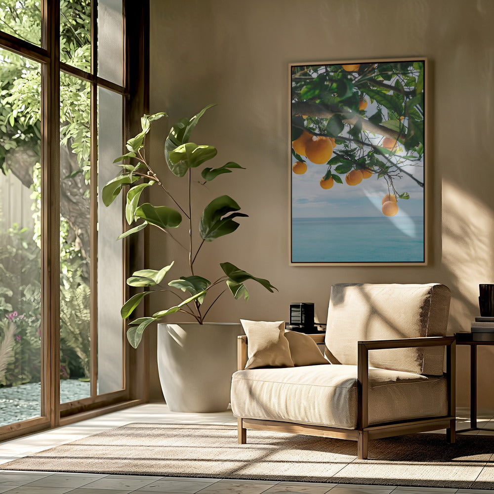 Amalfi Coast Oranges IV | Poster
