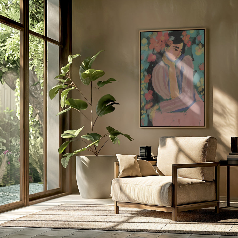 Peinzende Bloemen | Poster