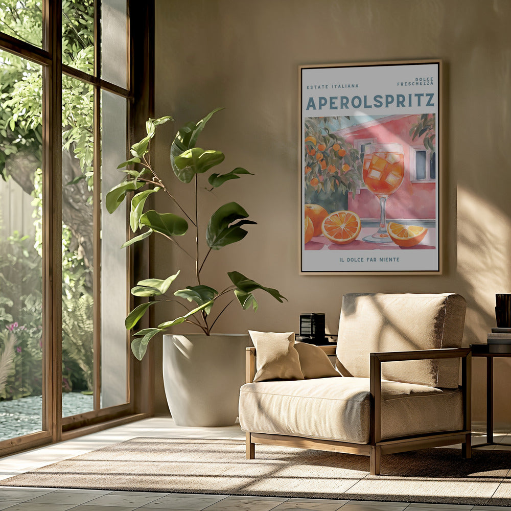 Aperol Spritz, Aquarell, Fris | Poster