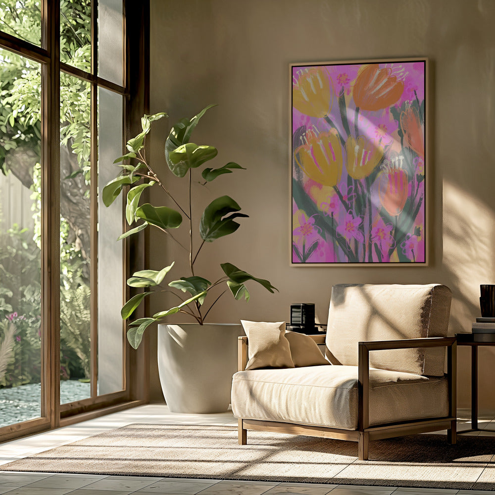 Vibrant Petal Dance | Poster