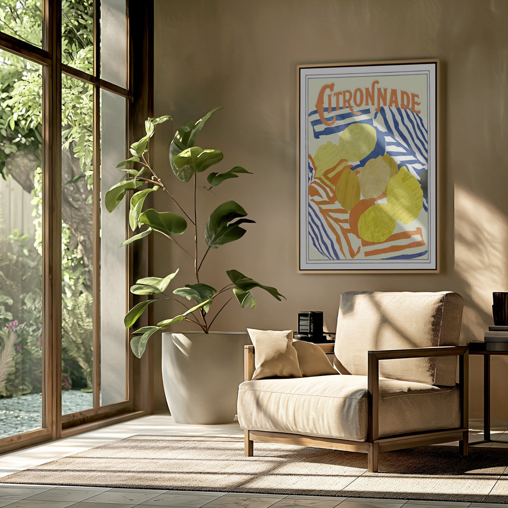 Citronnade Oranje en Blauw | Poster