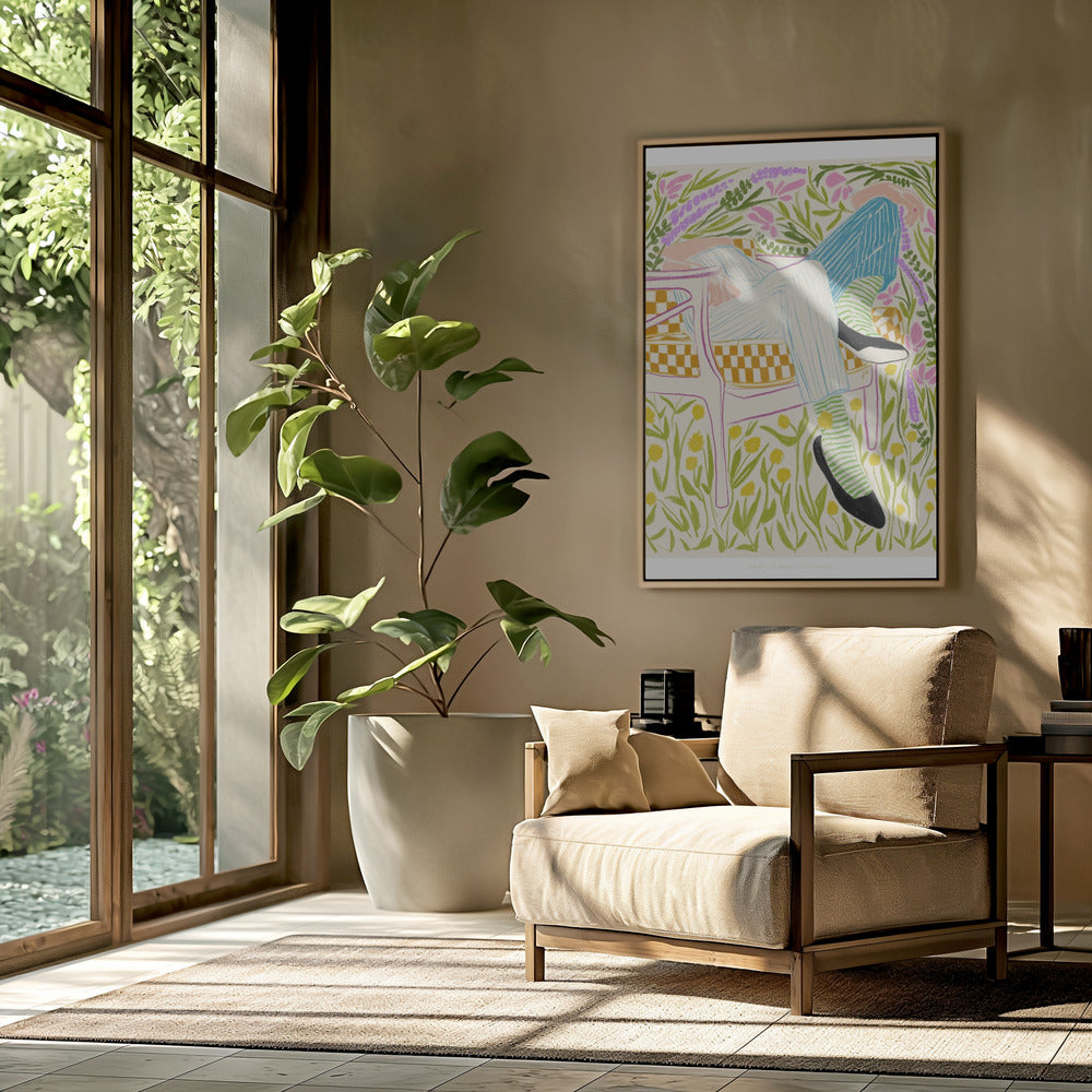Jlr Stil in de tuin 2 | Poster