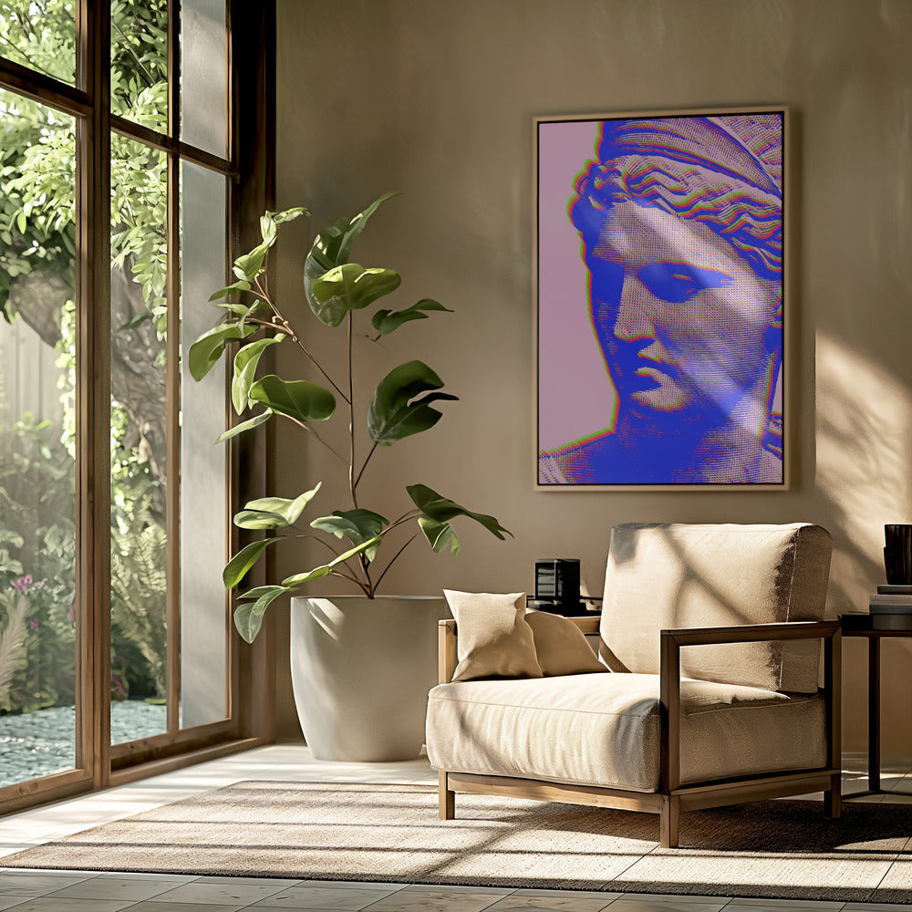 Levendige glitchbuste | Poster