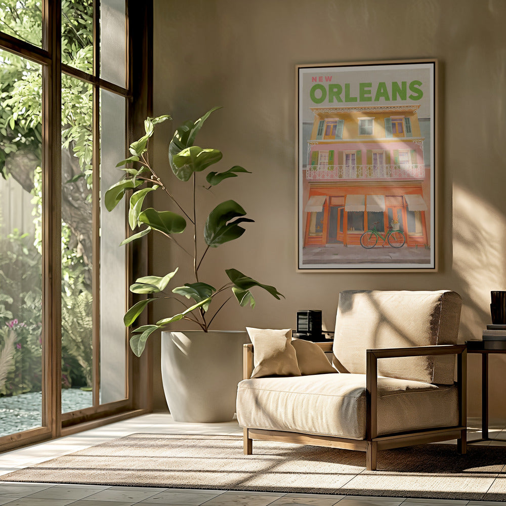 Vintage reisposter van New Orleans, Louisiana | Poster
