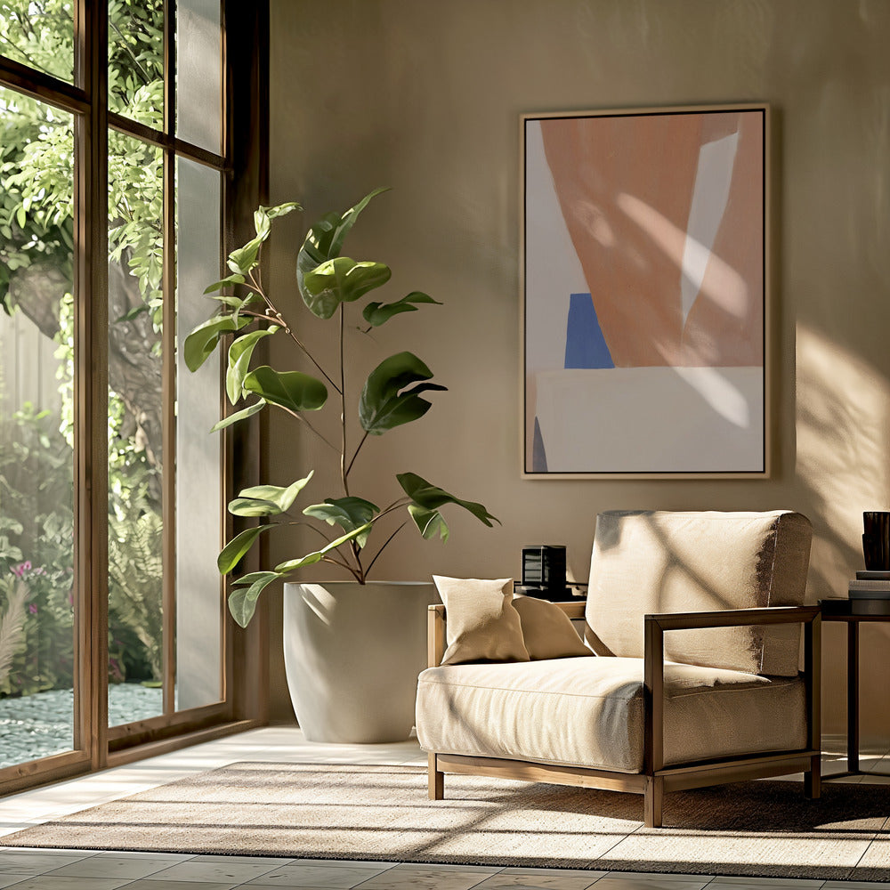 Warm Earth Tones And Bold Geometric Shapes | Poster