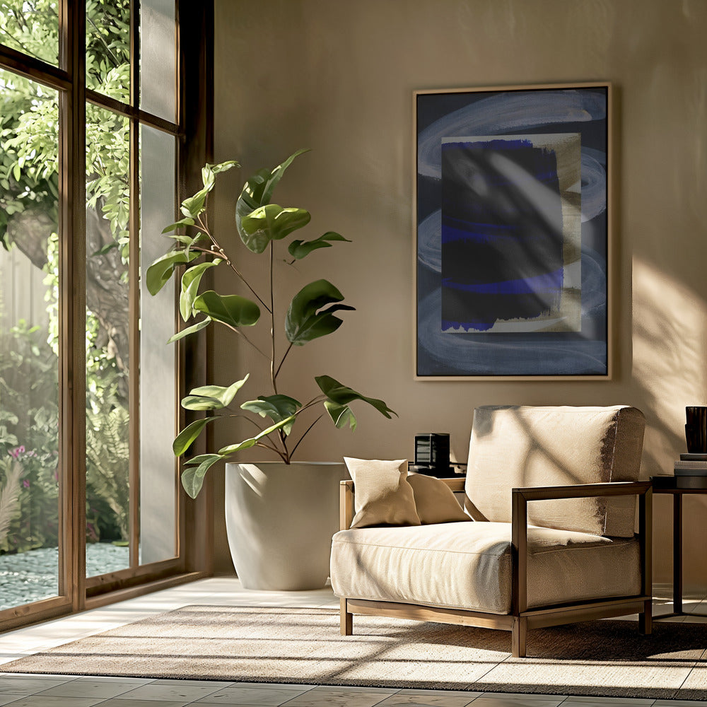 Abstracte penseelstreken 165 | Poster