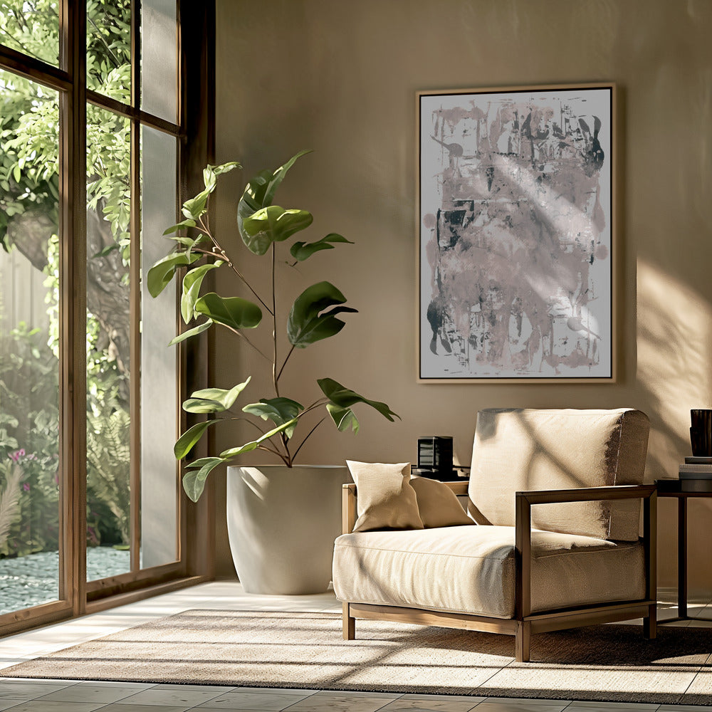 Abstract Neutral Scrapes 2 | Poster