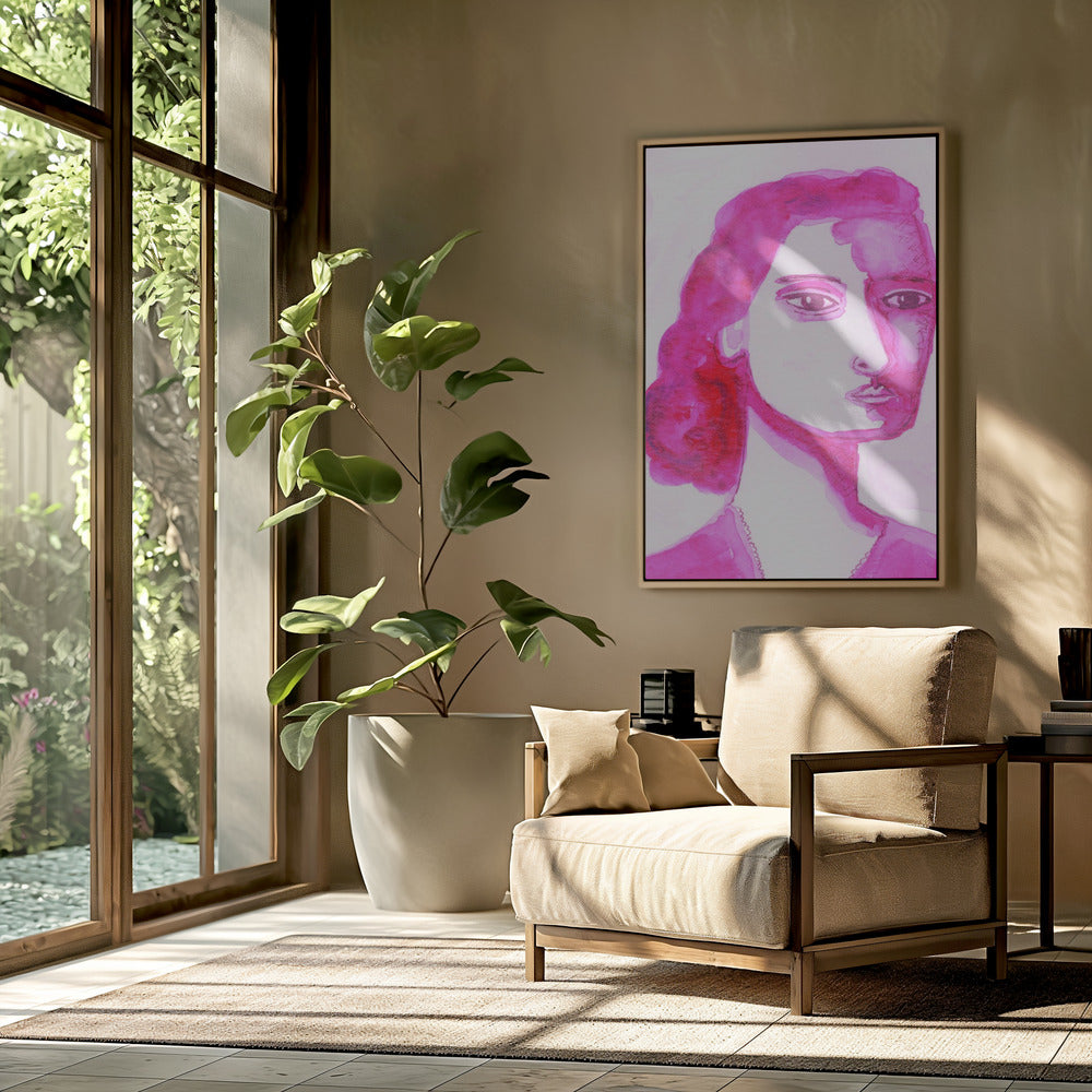 Ik ben een vrouw roze | Poster