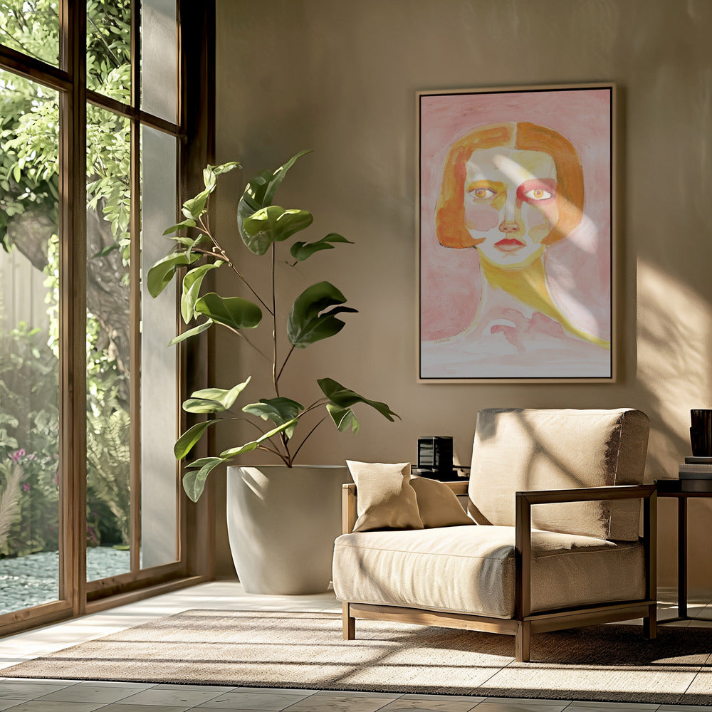 Dame met bobkapsel | Poster