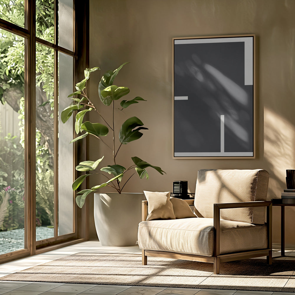 Zwart-wit geometrie 4 | Poster