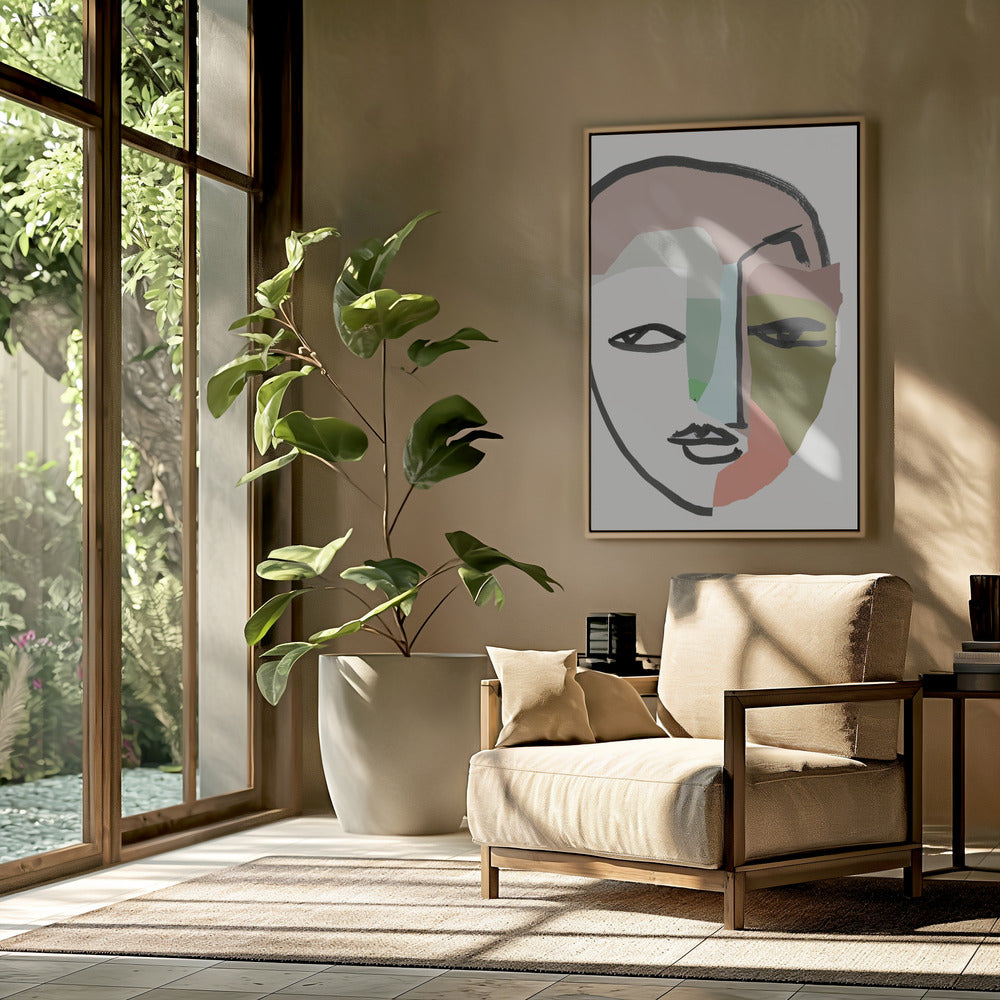 Visage No 1 Art Print | Poster