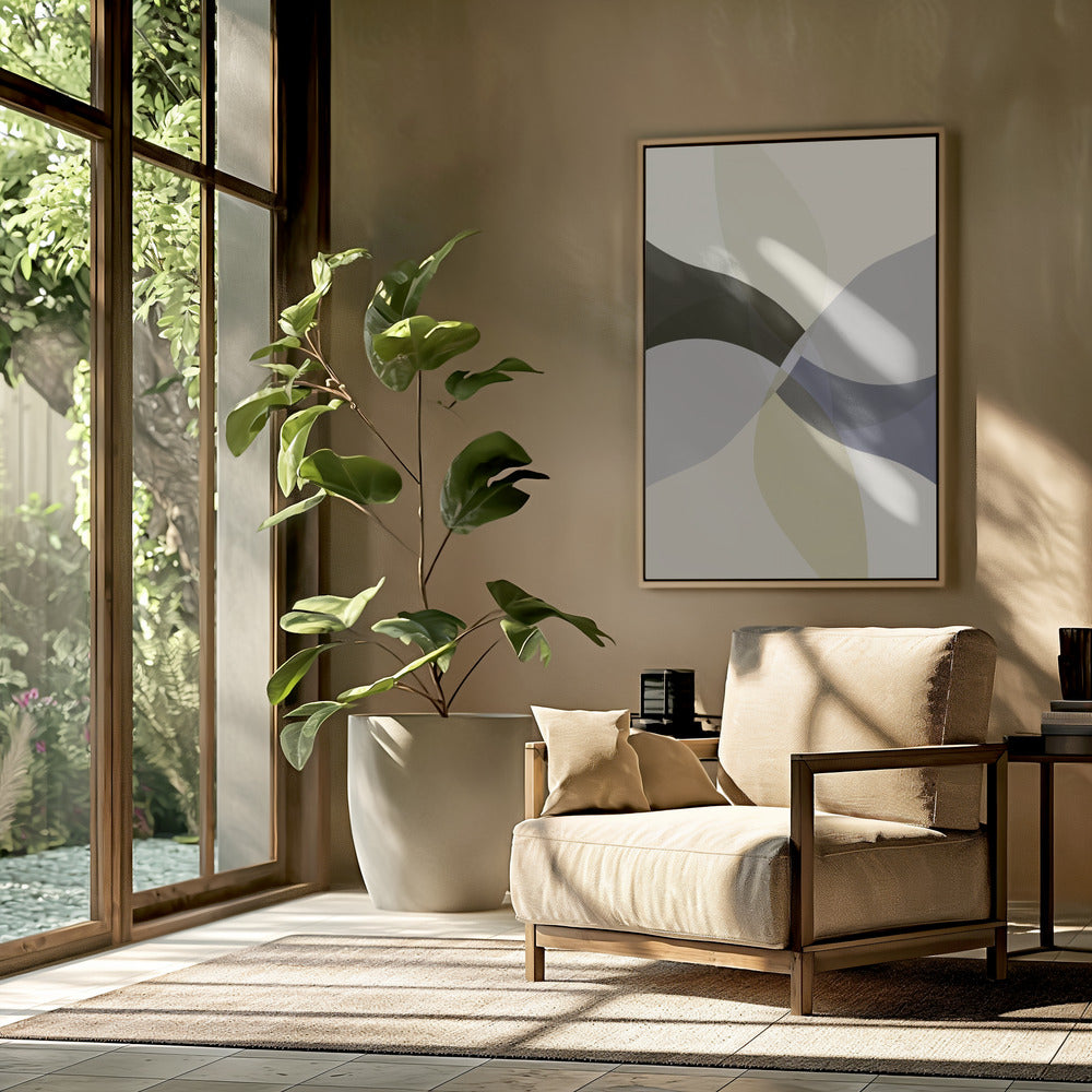 Abstracte neutrale vormen print 3 | Poster