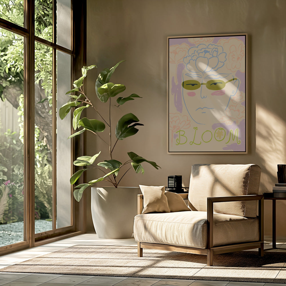 Bloemenzonnebril | Poster