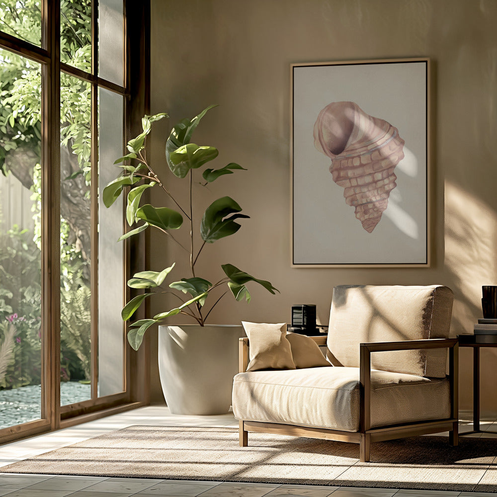Roze schelpen | Poster