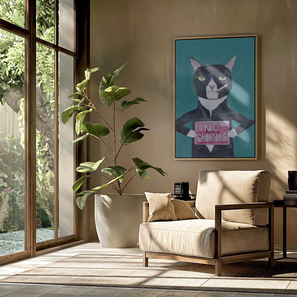 Smoking cat | Poster