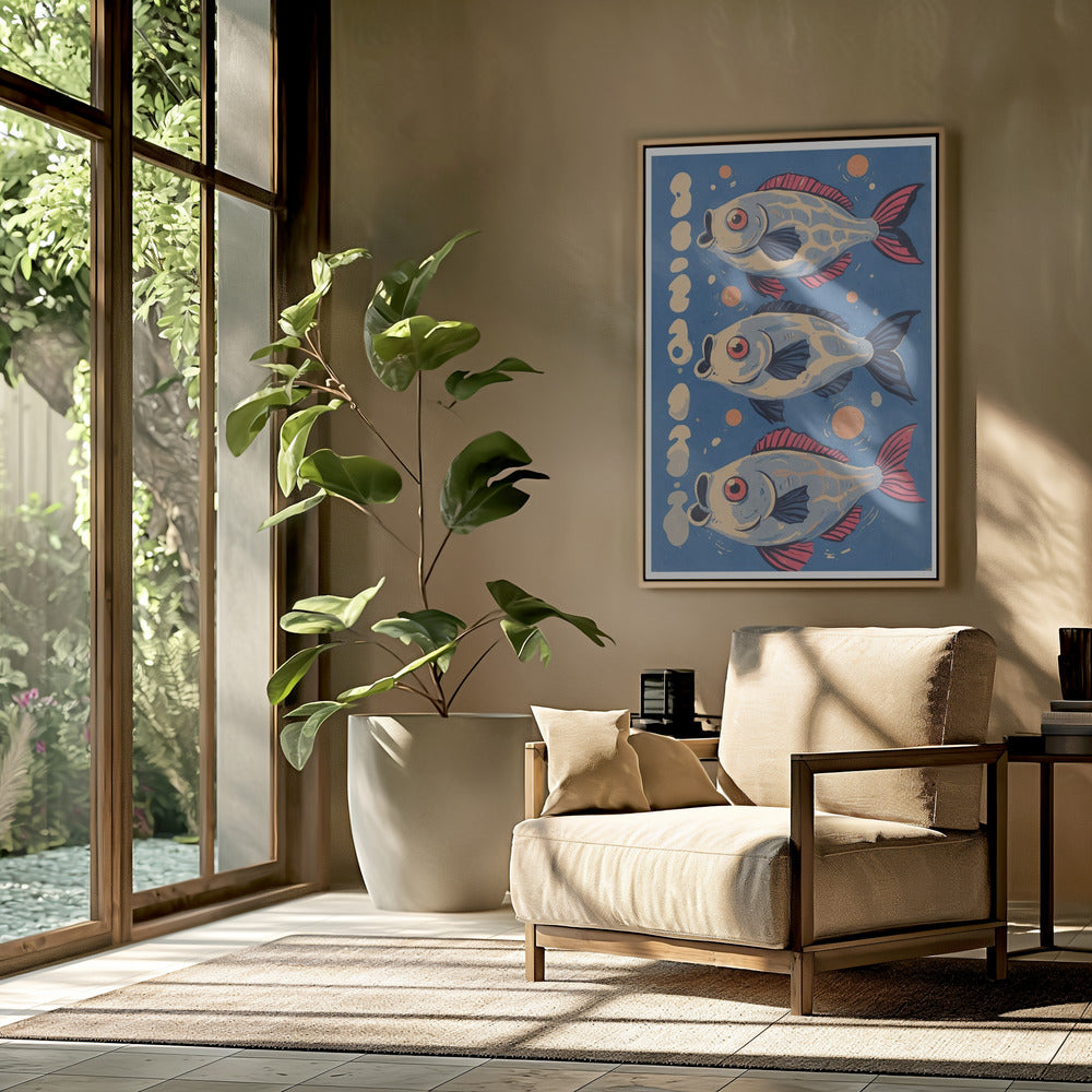 Kosmische Koi Dans | Poster