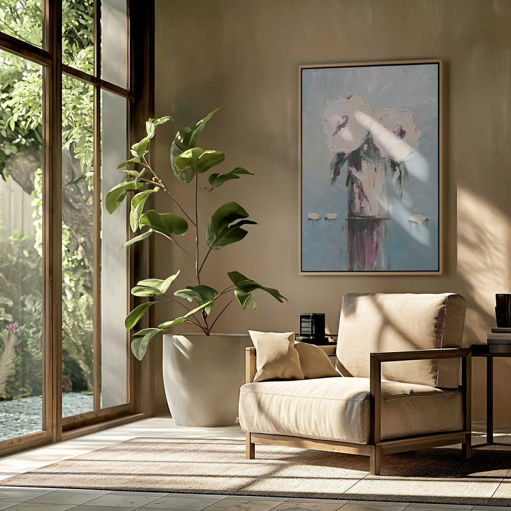 Witte rozen | Poster