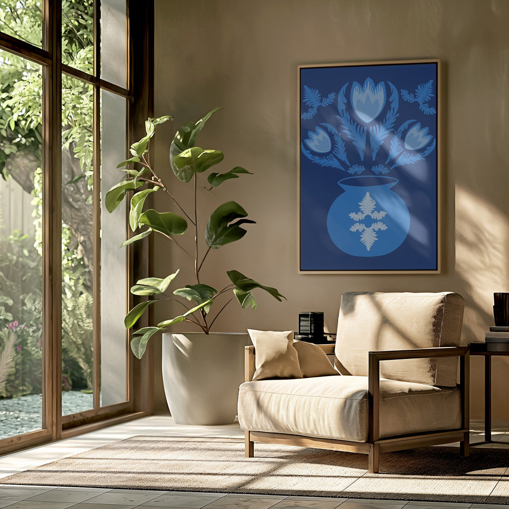 Lichtblauwe tulpen | Poster