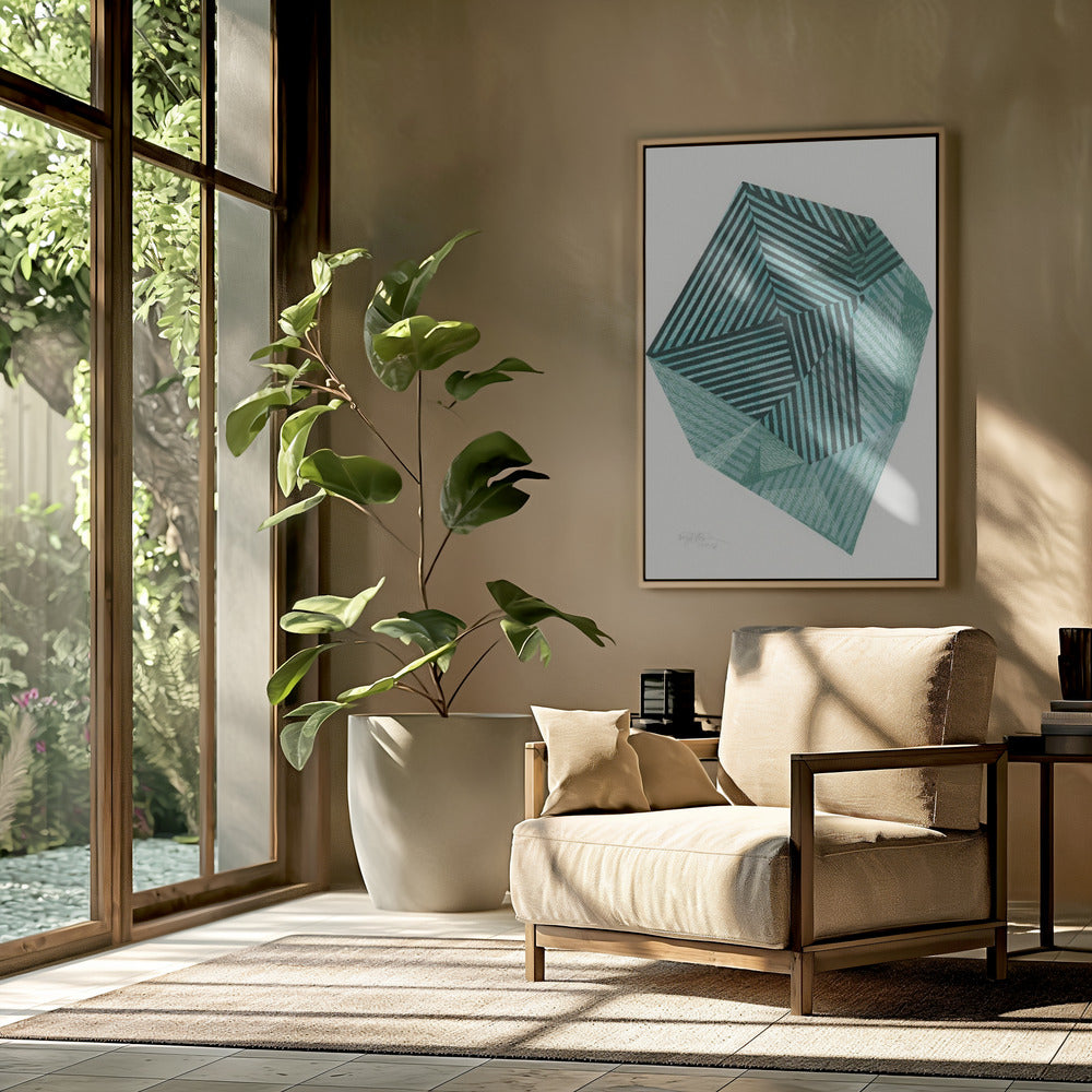 Gestreepte Steen I. | Poster